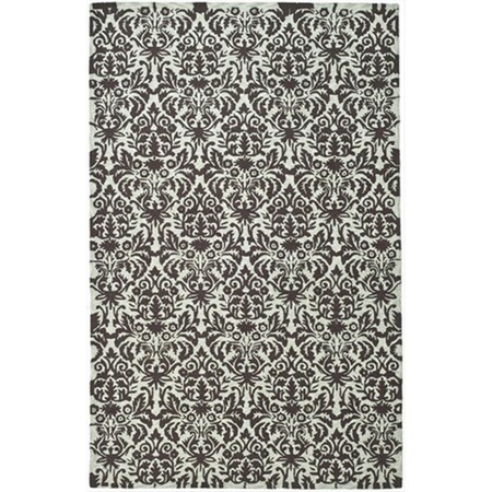 Safavieh 2 ft. 6 in. x 8 ft. Runner Transitional Chelsea Sage and Chocolate Hand Hooked Rug HK368C-28